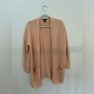 Forever 21 coral cardigan
